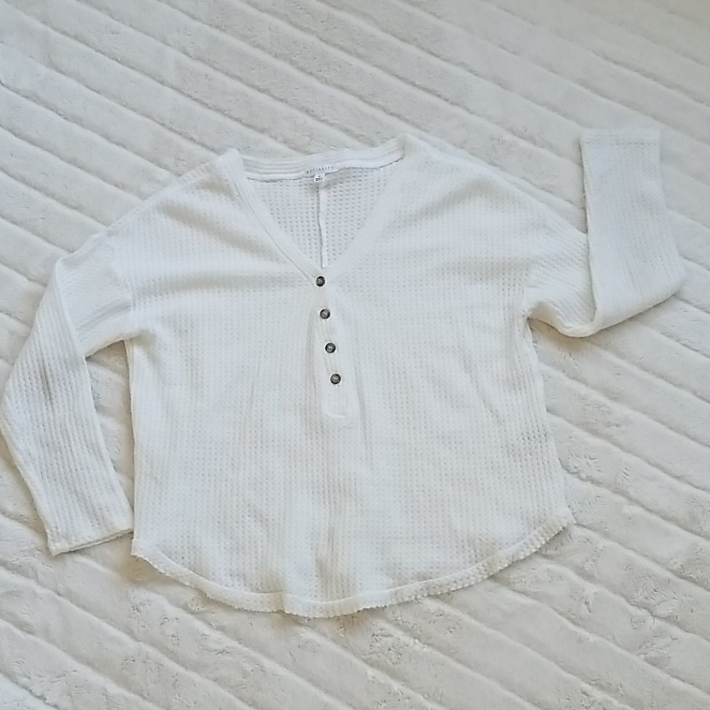 Waffle sweater